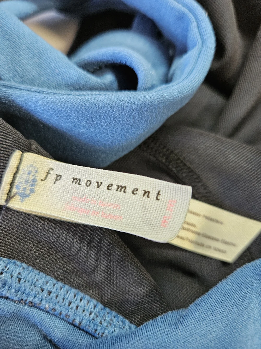 Free People Blue Strappy Racerback Sports Bra